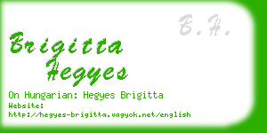 brigitta hegyes business card